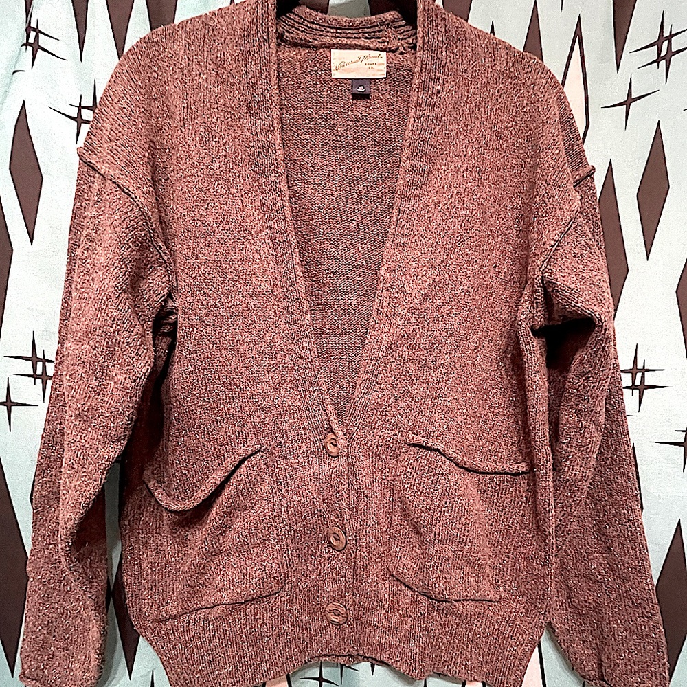 Universal Thread Raw Edge Grandpa Cardigan- sz XS